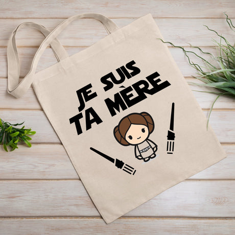 Tote bag Je suis ta mère Blanc