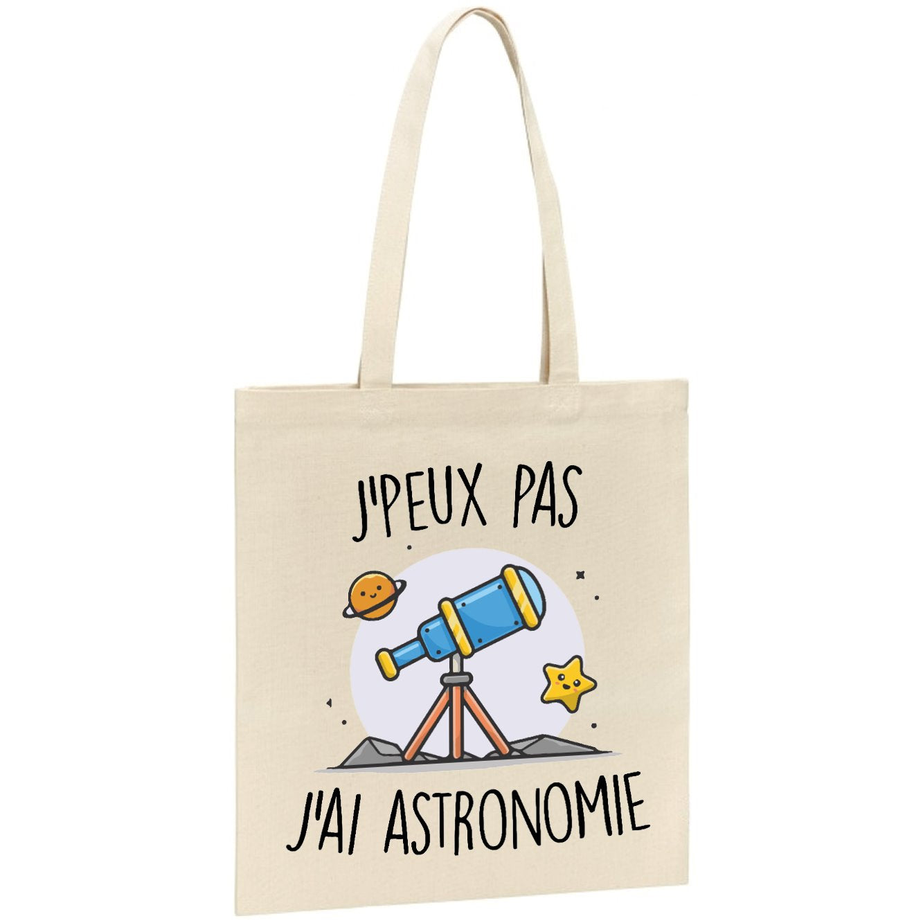 Tote bag J'peux pas j'ai astronomie 