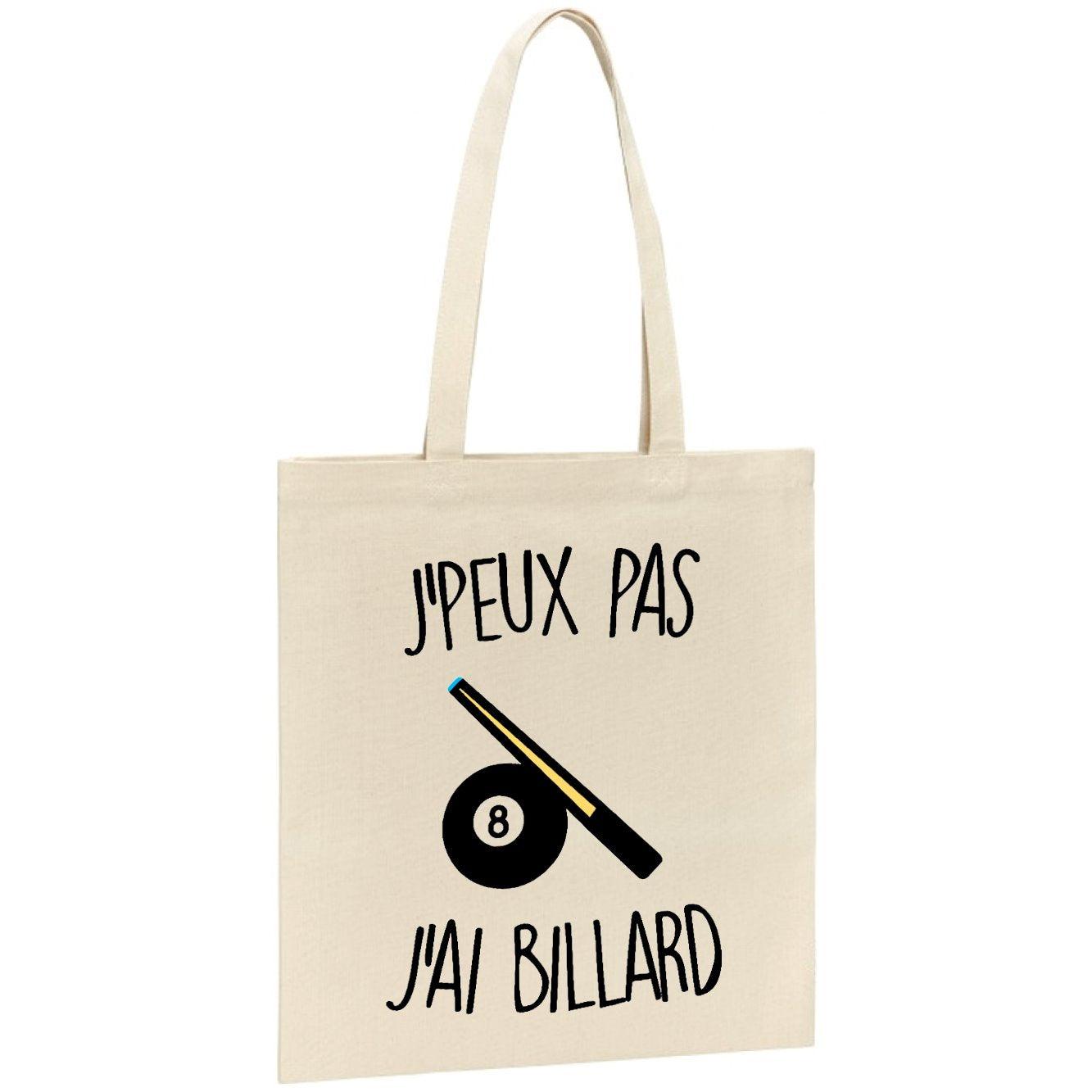 Tote bag J'peux pas j'ai billard 