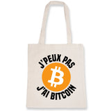 Tote bag J'peux pas j'ai Bitcoin 