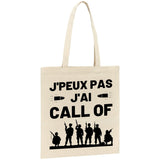 Tote bag J'peux pas j'ai call of 