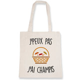 Tote bag J'peux pas j'ai champignons 