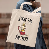 Tote bag J'peux pas j'ai chicha Beige