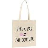 Tote bag J'peux pas j'ai couture 