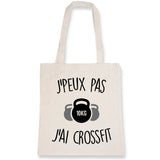 Tote bag J'peux pas j'ai crossfit 