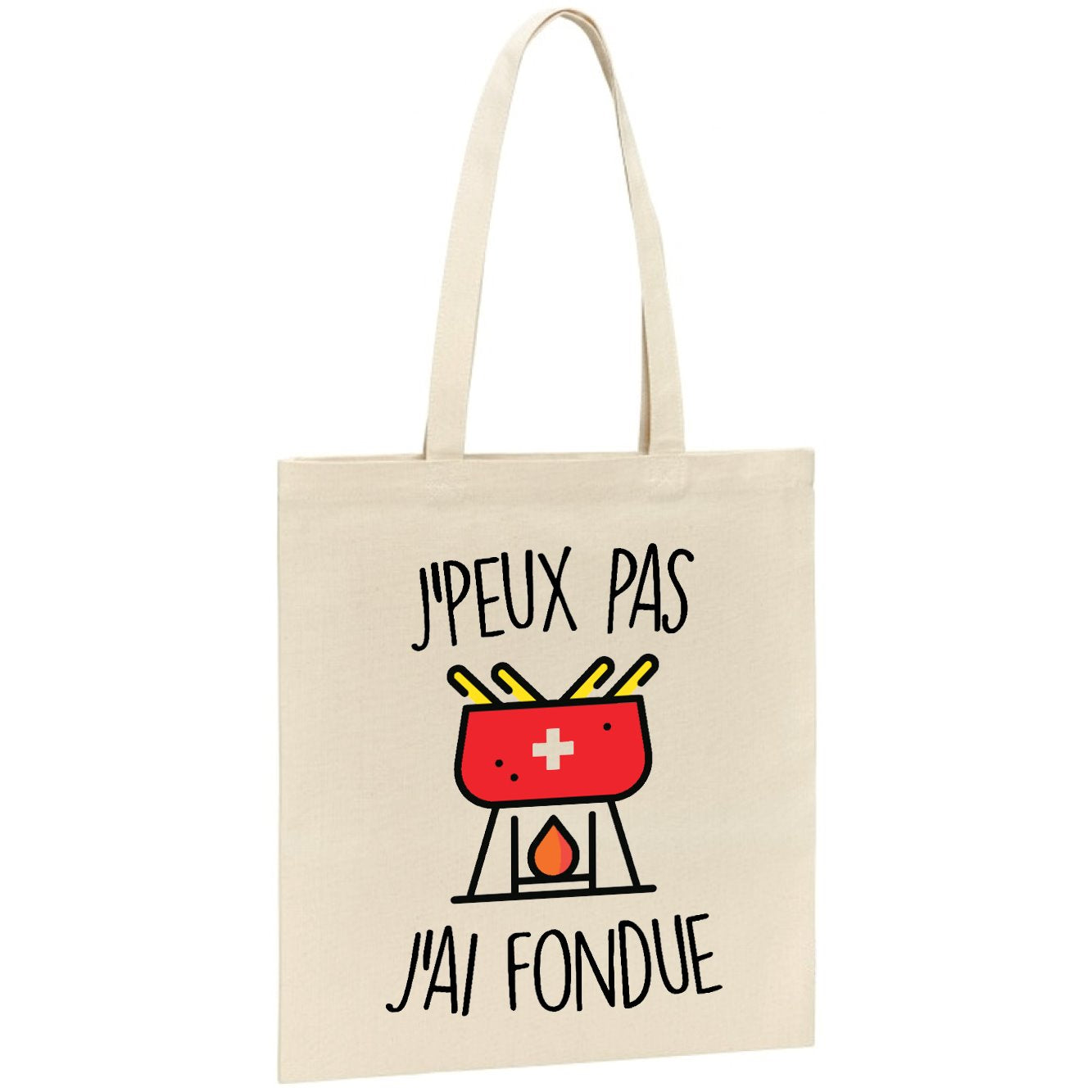 Tote bag J'peux pas j'ai fondue 