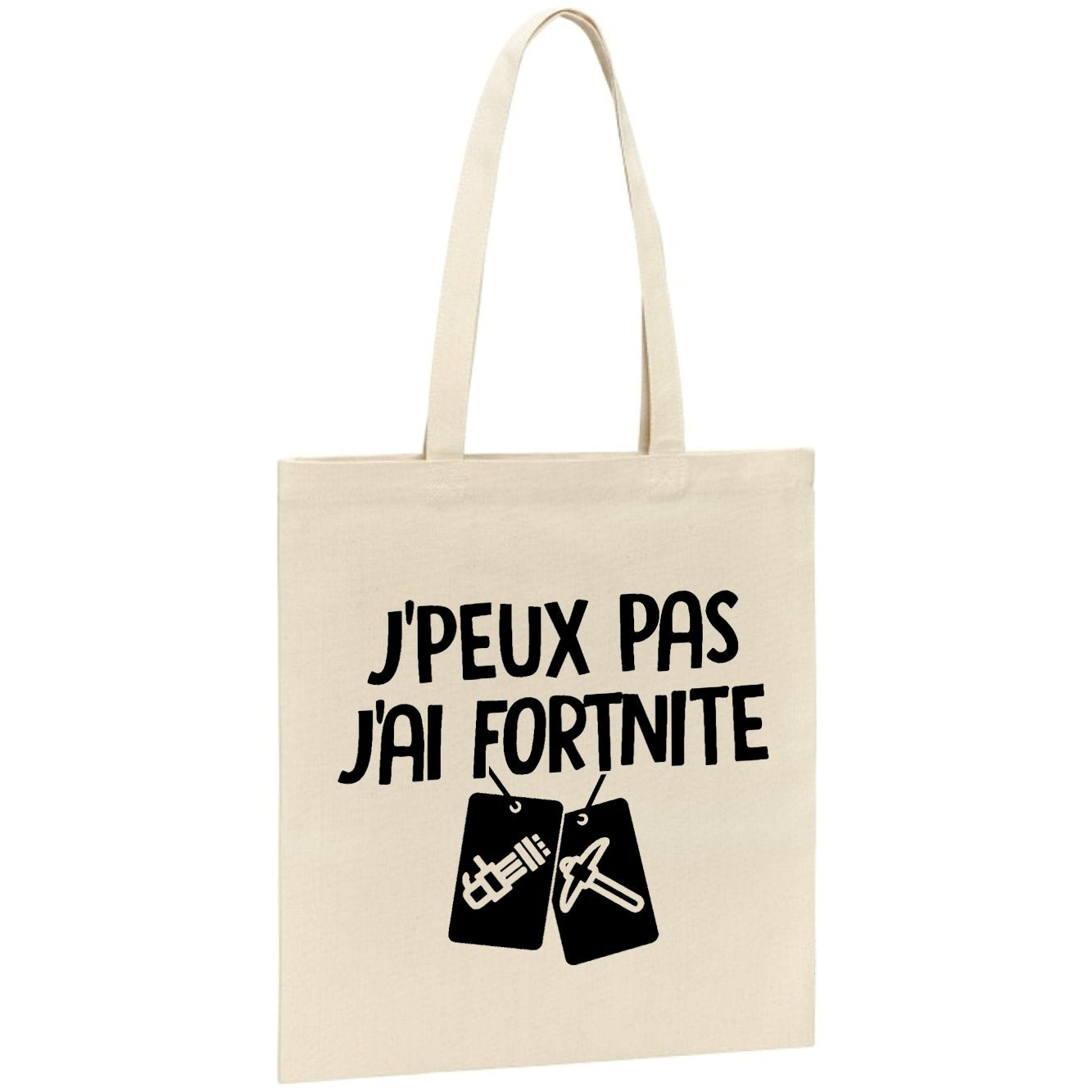 Tote bag J'peux pas j'ai Fortnite 