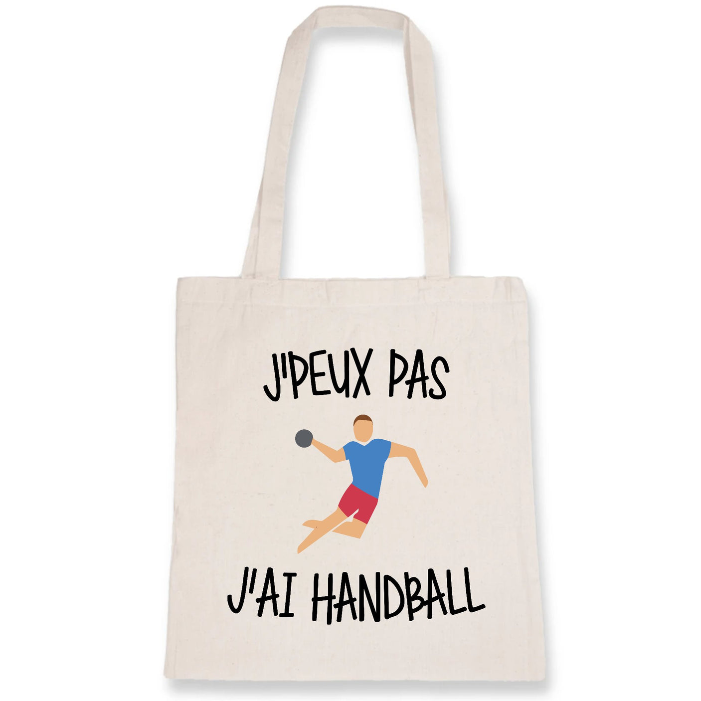 Tote bag J'peux pas j'ai handball 