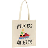 Tote bag J'peux pas j'ai jet ski 