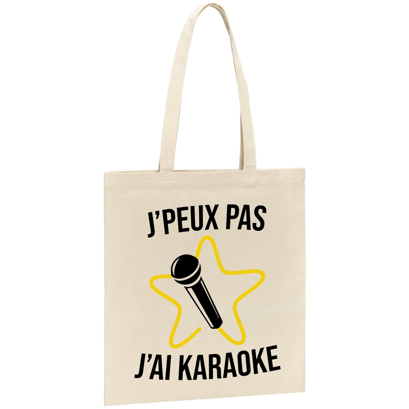 Tote bag J'peux pas j'ai karaoke 