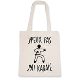 Tote bag J'peux pas j'ai karaté 