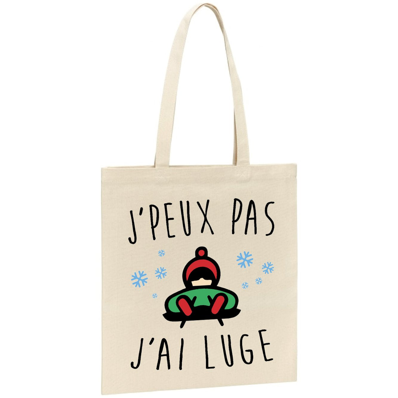 Tote bag J'peux pas j'ai luge 