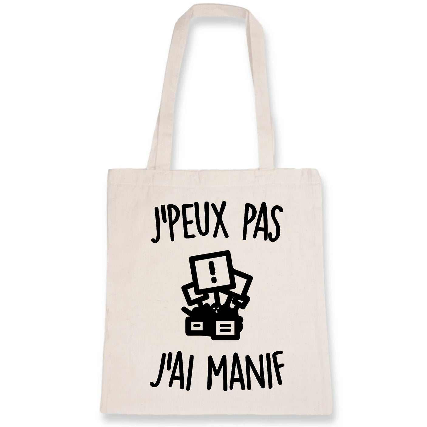 Tote bag J'peux pas j'ai manif 