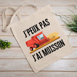 Tote bag J'peux pas j'ai moisson Beige