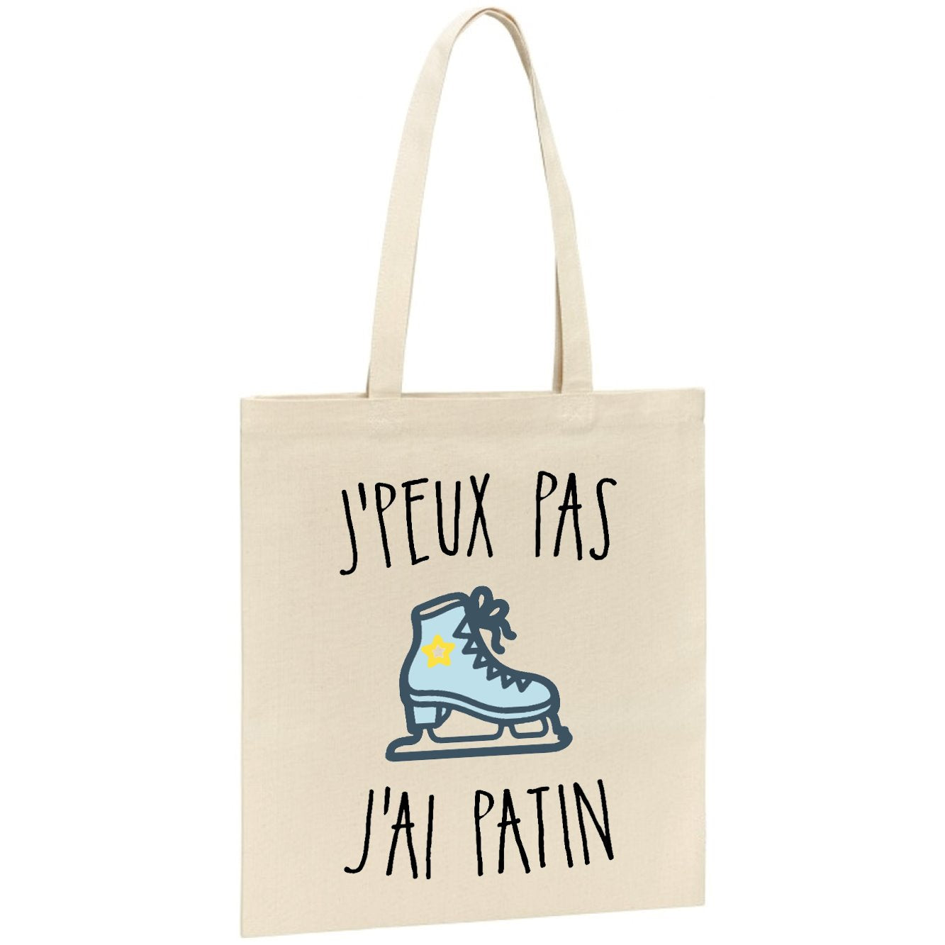 Tote bag J'peux pas j'ai patin 