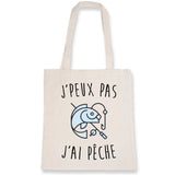 Tote bag J'peux pas j'ai pêche 