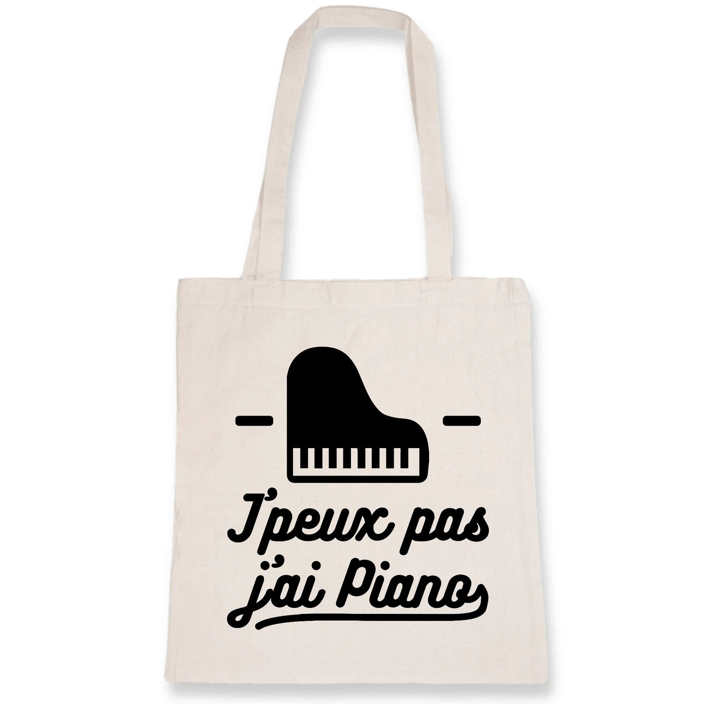 Tote bag J'peux pas j'ai piano 