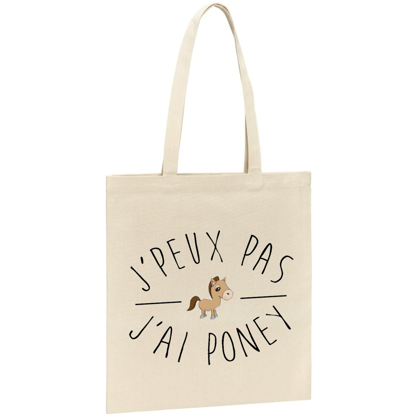 Tote bag J'peux pas j'ai poney 