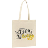 Tote bag J'peux pas j'ai Quidditch 