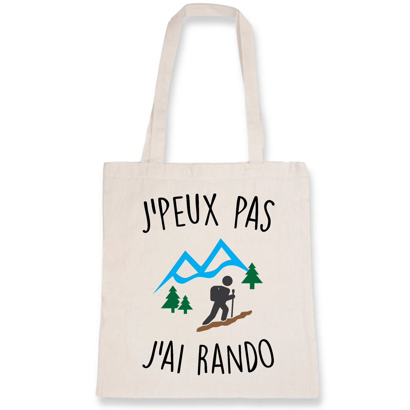 Tote bag J'peux pas j'ai rando 