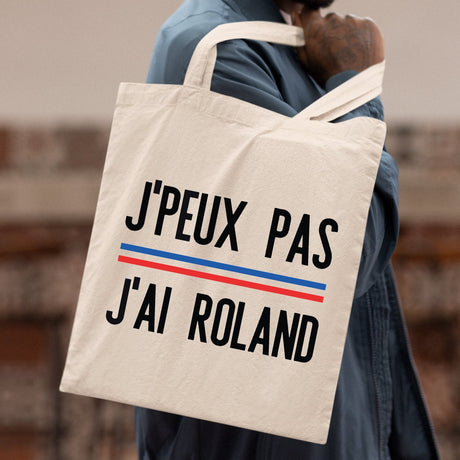 Tote bag J'peux pas j'ai Roland Blanc