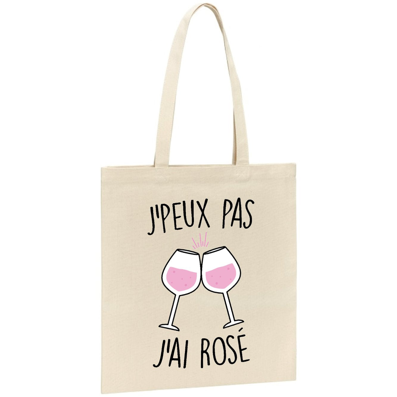 Tote bag J'peux pas j'ai rosé 