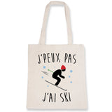 Tote bag J'peux pas j'ai ski 