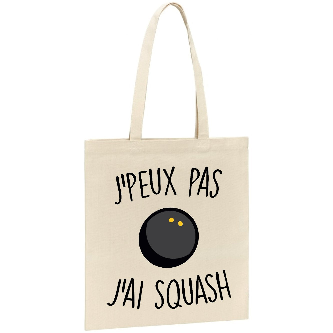 Tote bag J'peux pas j'ai squash 