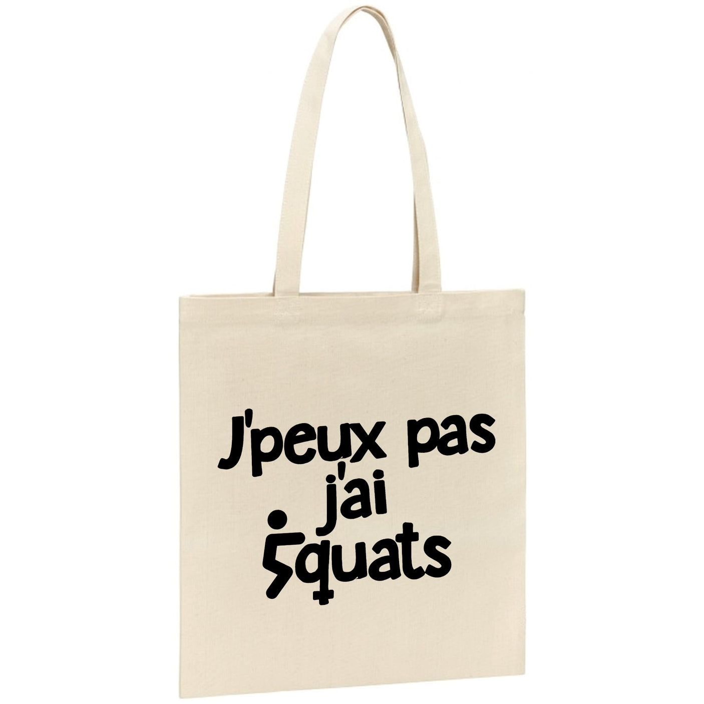 Tote bag J'peux pas j'ai squats 