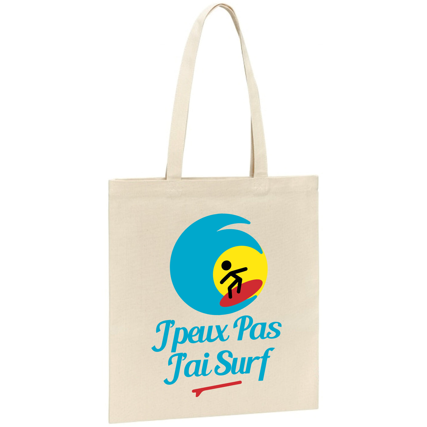 Tote bag J'peux pas j'ai surf 