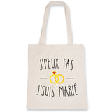 Tote bag J'peux pas j'suis marié 