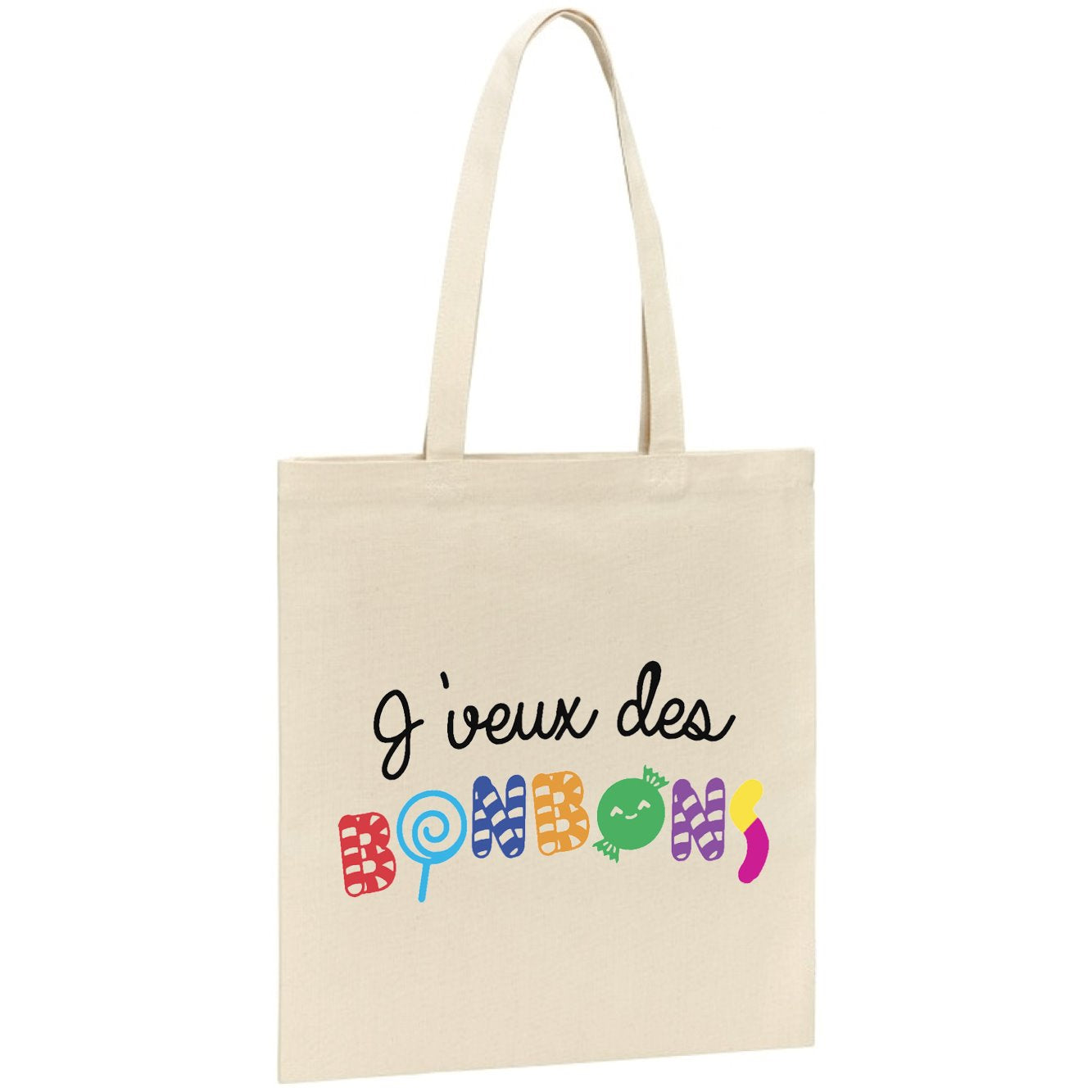 Tote bag J'veux des bonbons 