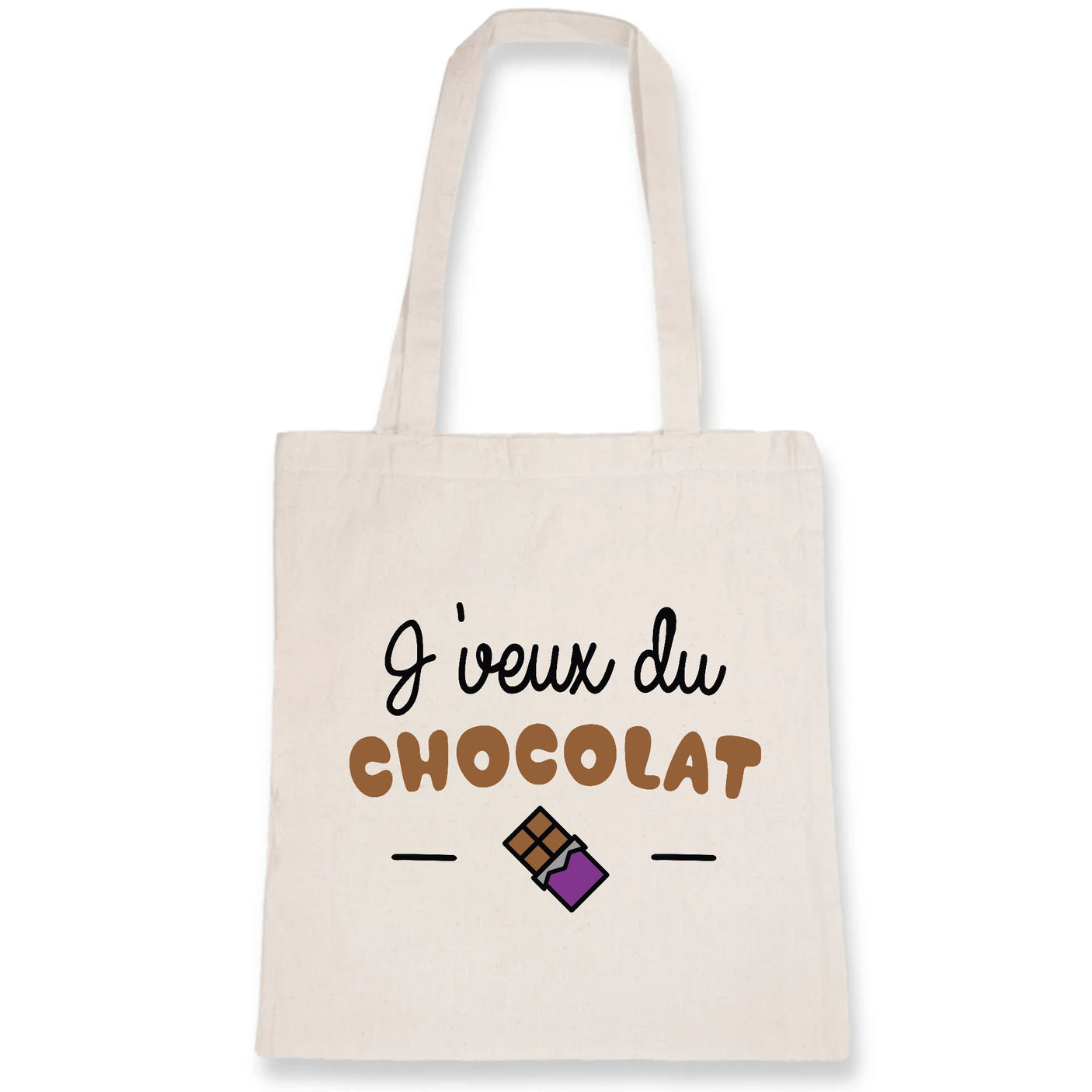 Tote bag J'veux du chocolat 