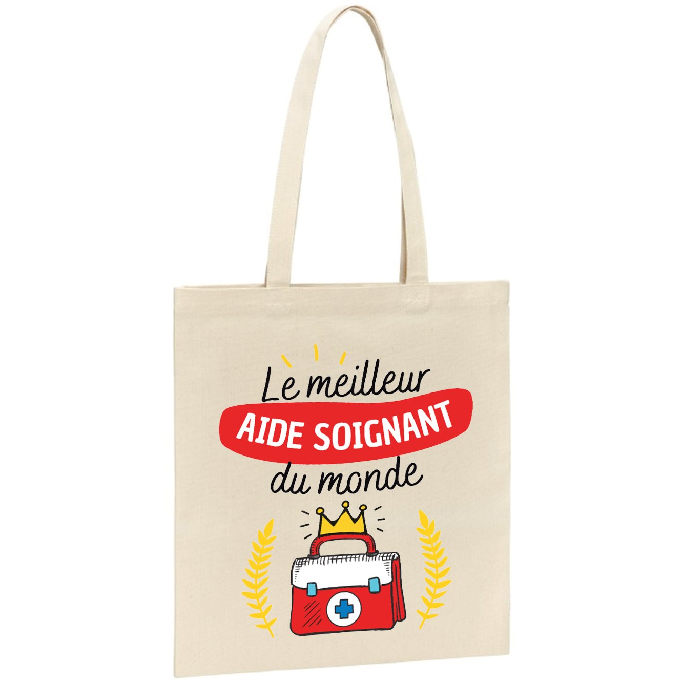 Tote bag Le meilleur aide soignant du monde 