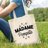 Tote bag Madame pompette Beige