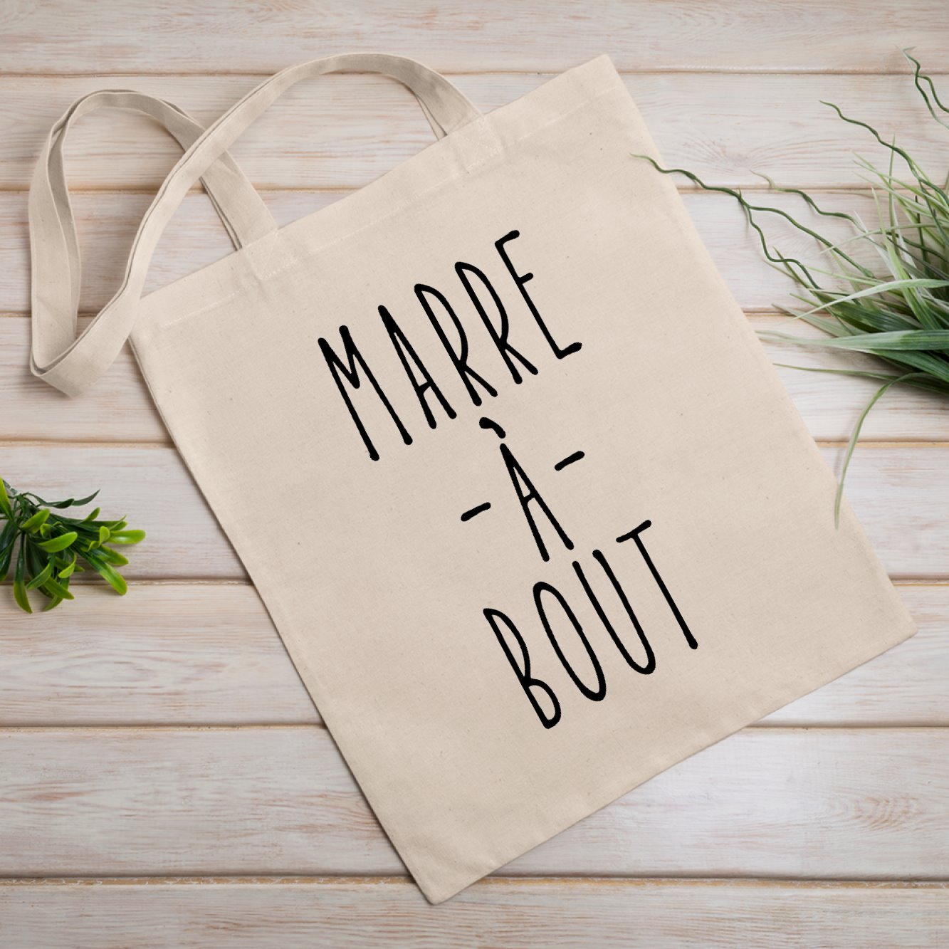 Tote bag Marre à bout Blanc