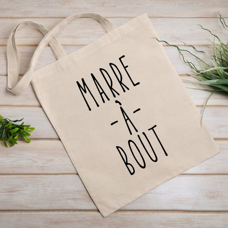 Tote bag Marre à bout Blanc