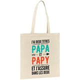 Tote bag Papa et papy 