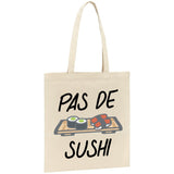 Tote bag Pas de sushi 