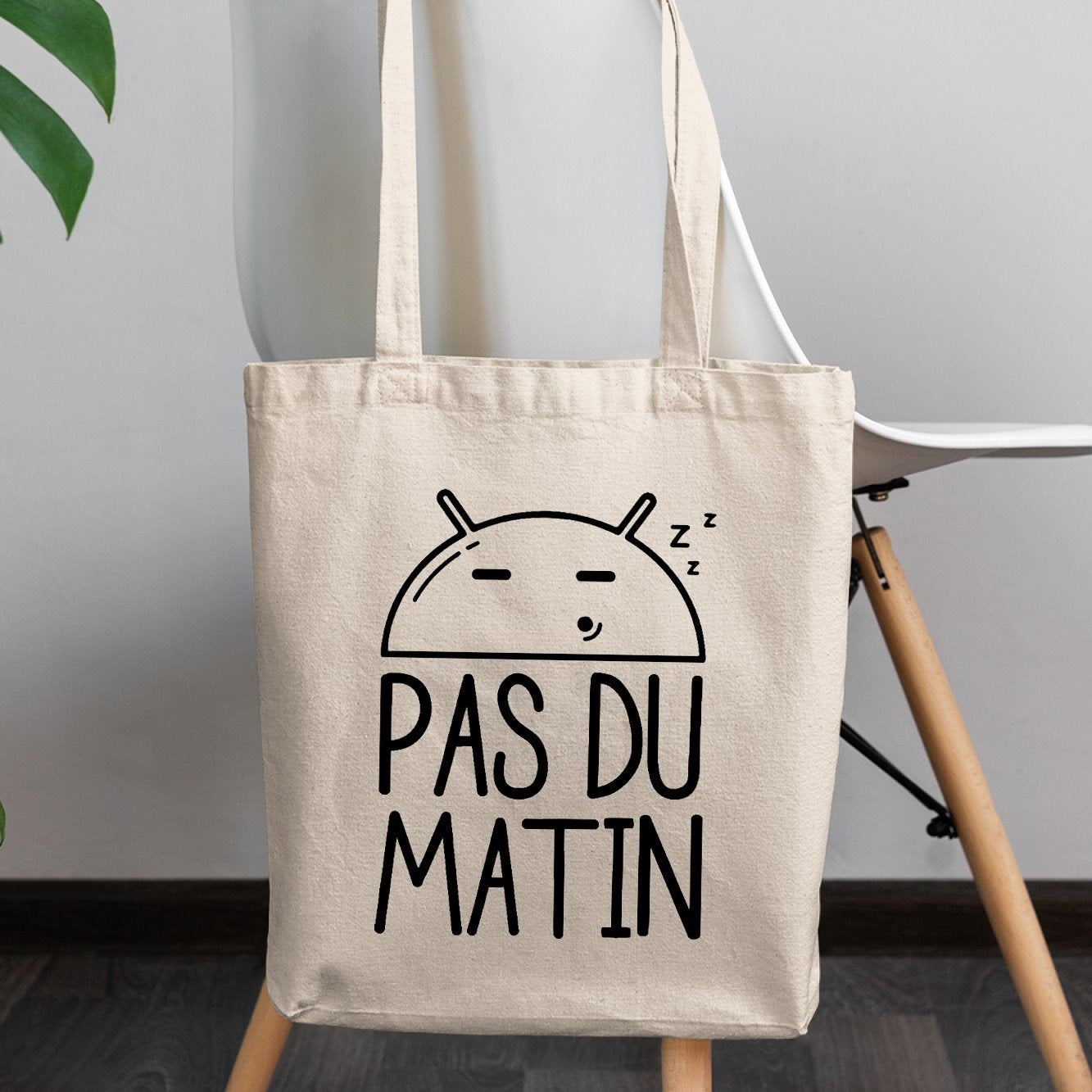 Tote bag Pas du matin Beige