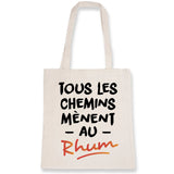 Tote bag Tous les chemins mènent au Rhum 