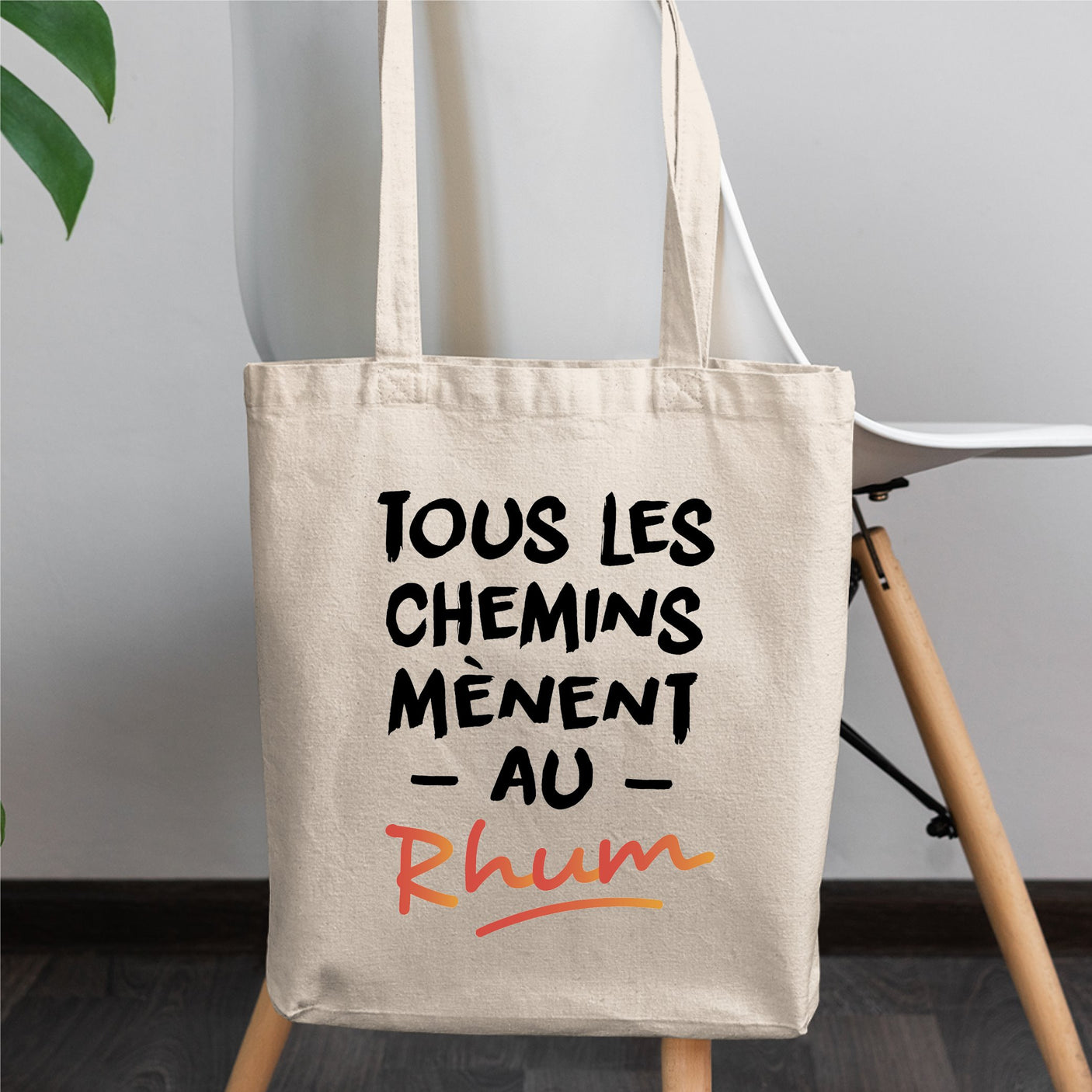 Tote bag Tous les chemins mènent au Rhum Blanc