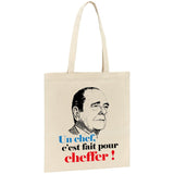 Tote bag Un chef c'est fait pour cheffer 